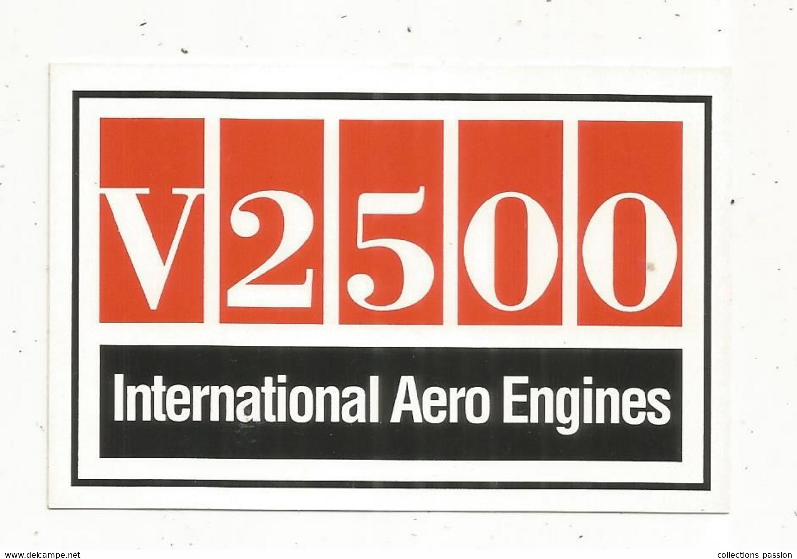 Autocollant , Aviation, Moteur V2500 , International Aero Engines - Pegatinas
