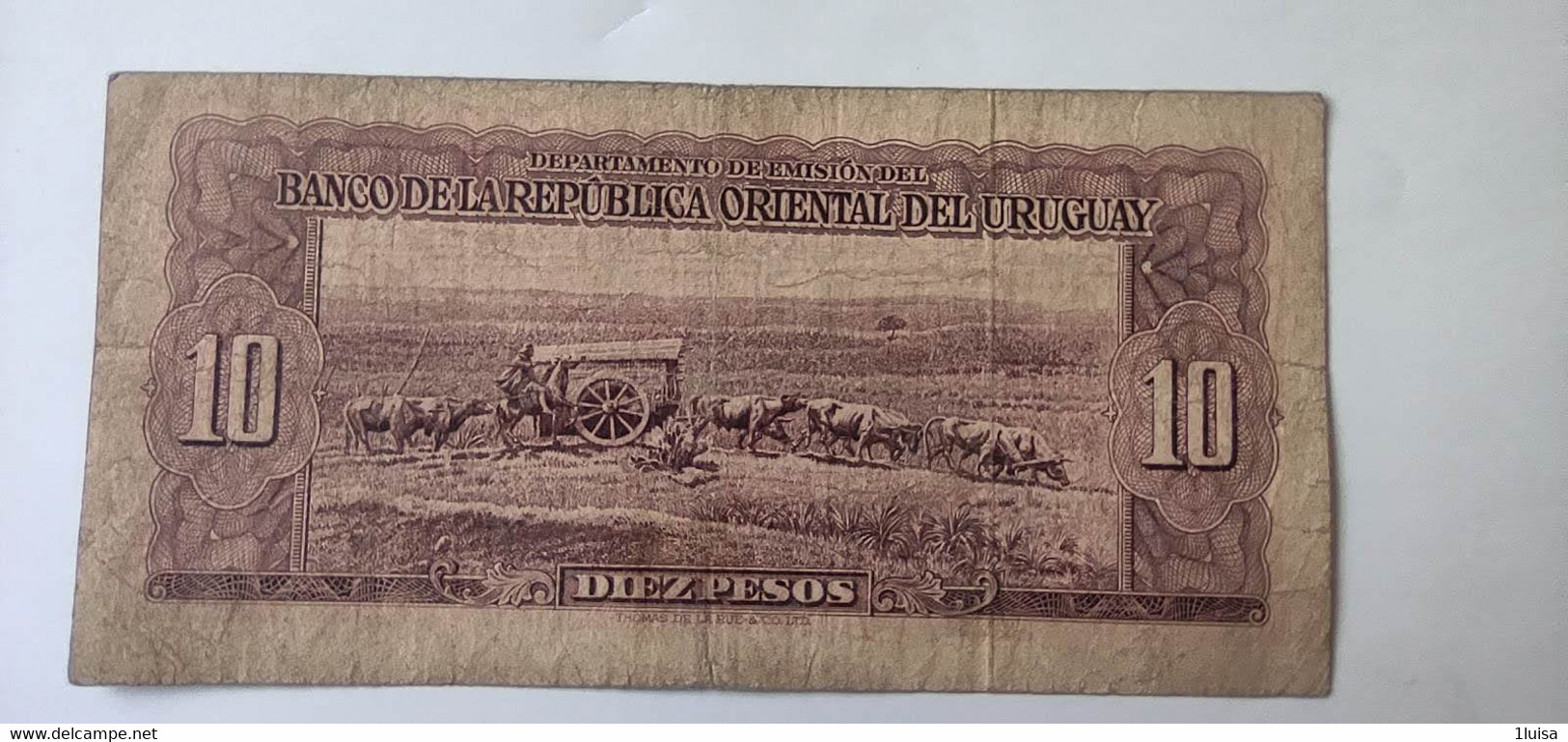 URUGUAY 10 PESOS 1939 - Uruguay