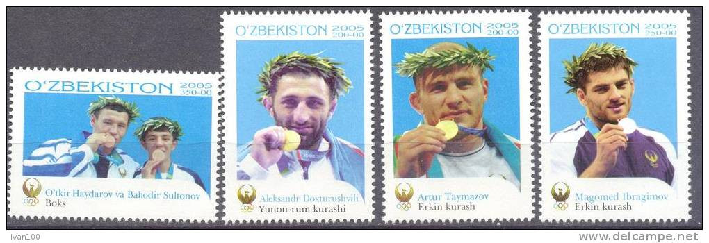 2006. Uzbekistan, Olympic Champions, 4v,   Mint/** - Uzbekistán