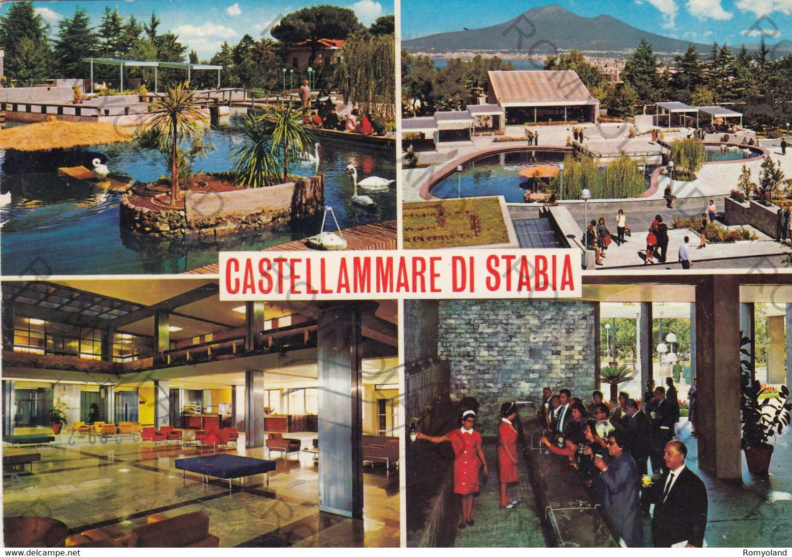 CARTOLINA  CASTELLAMMARE DI STABIA,CAMPANIA,LUNGOMARE,SOLE,MARE,BARCHE,VACANZA,ESTATE,BELLA ITALIA,VIAGGIATA 1990 - Castellammare Di Stabia