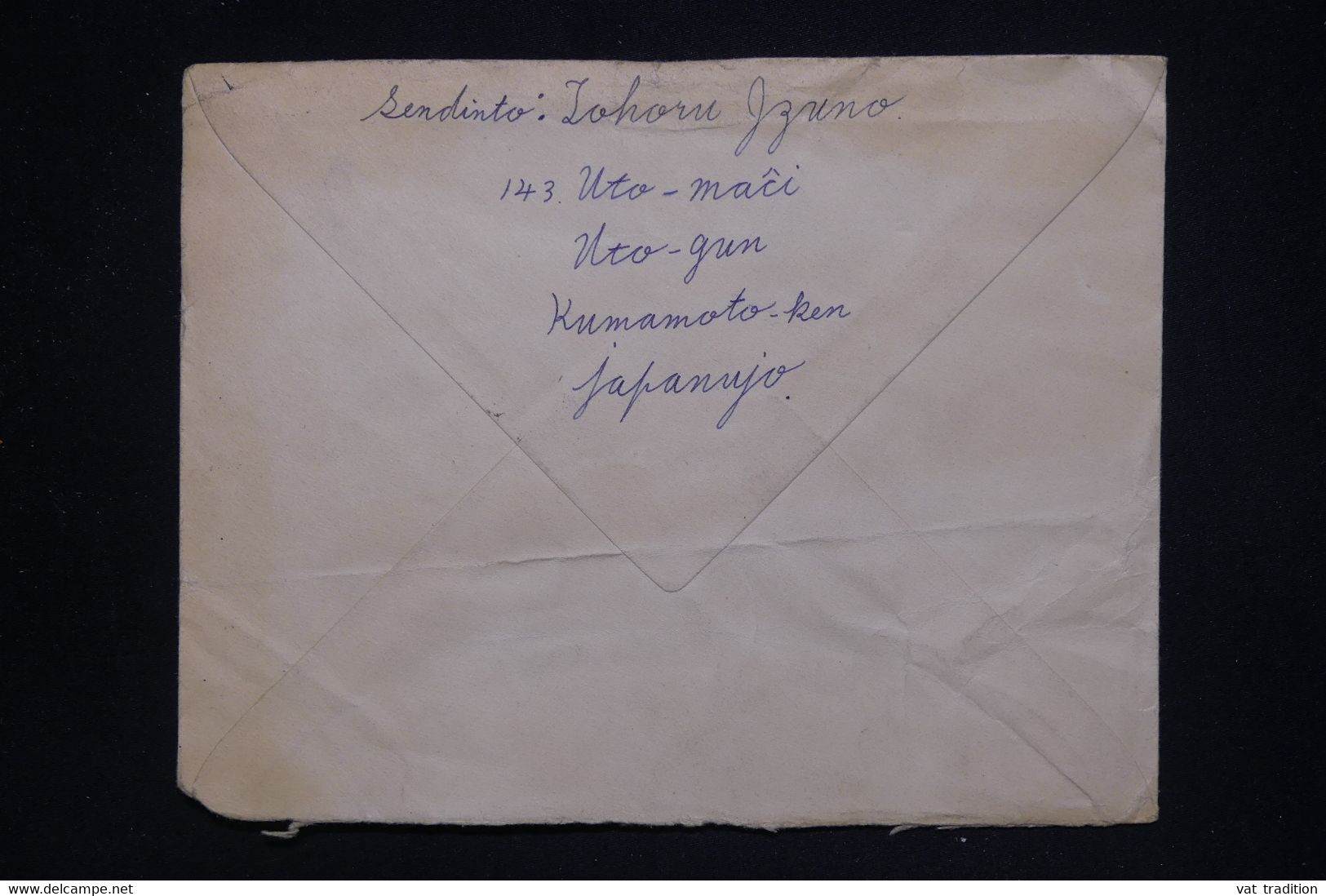 JAPON - Enveloppe De Kumamoto Pour La France - L 126498 - Brieven En Documenten