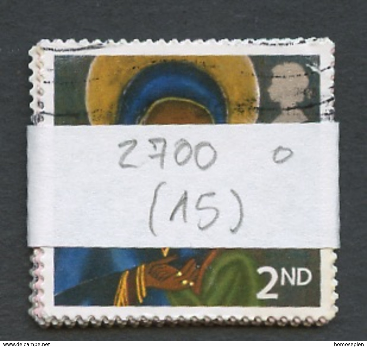 Grande Bretagne - Great Britain - Großbritannien Lot 2005 Y&T N°2700 - Michel N°2360 (o) - 2nd Noël - Lot De 15 Timbres - Volledige & Onvolledige Vellen