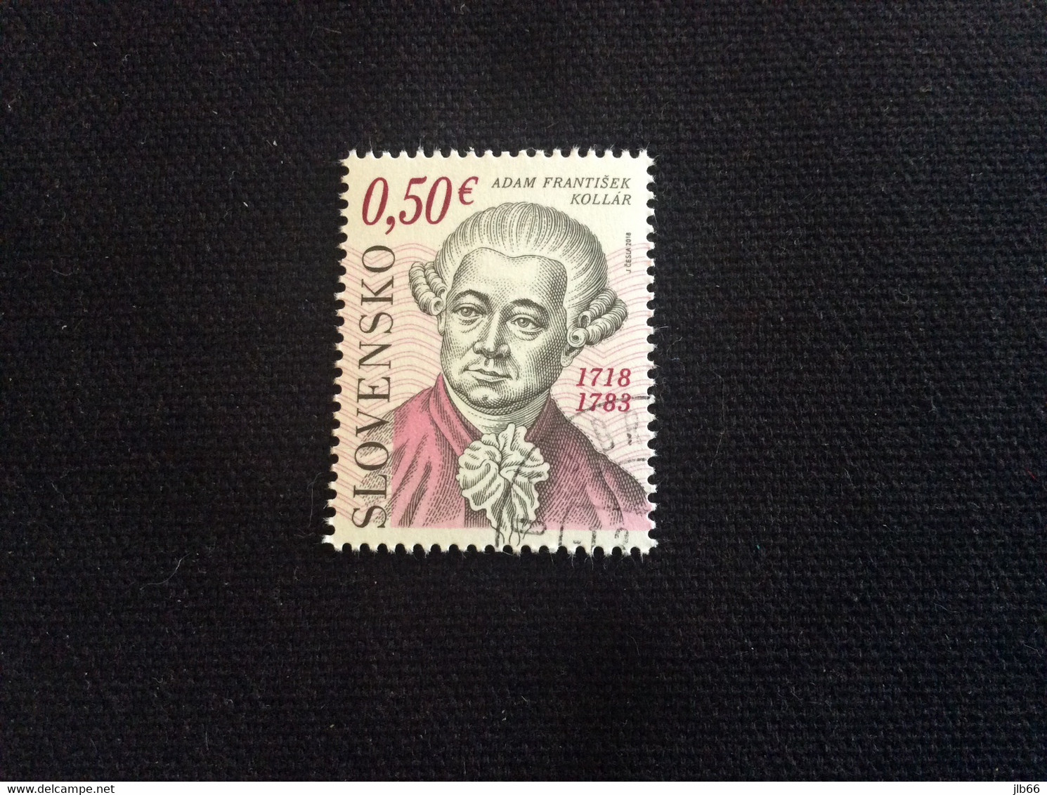 SK 2018 YT 737 Oblitéré 300 Ans Naissance De Adam Kollar Historien Slovaque - Used Stamps