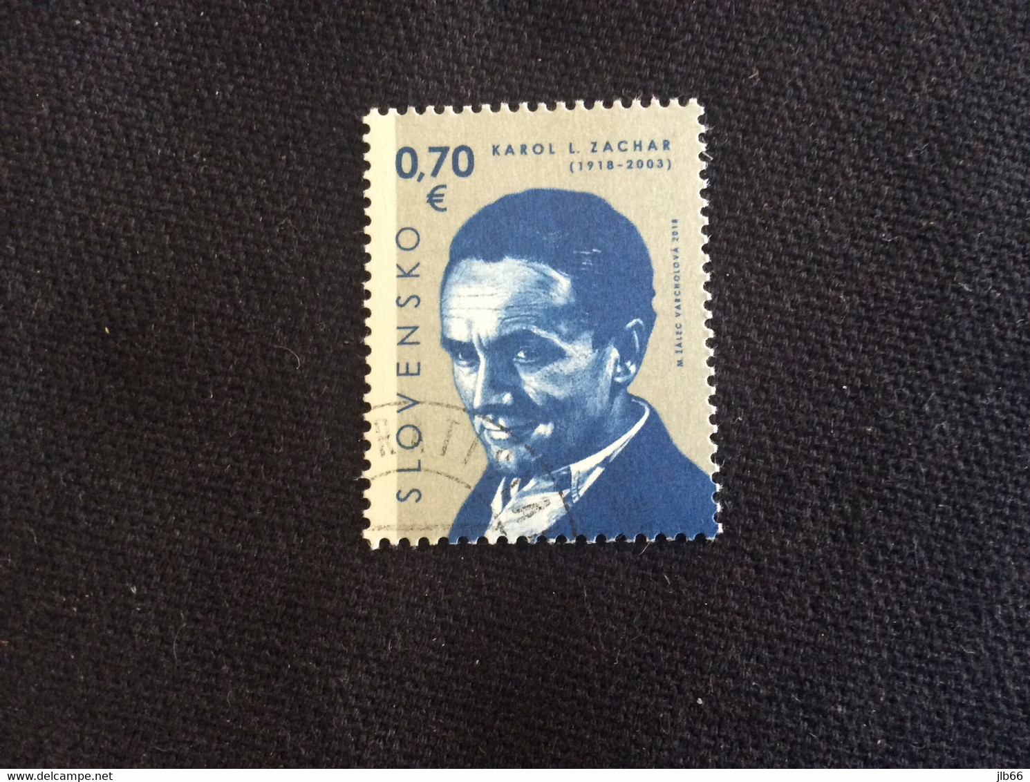 SK 2018 YT 738 Oblitéré 100 Ans Naissance De Karol Zachar Réalisateur Cinéma Moovies - Used Stamps