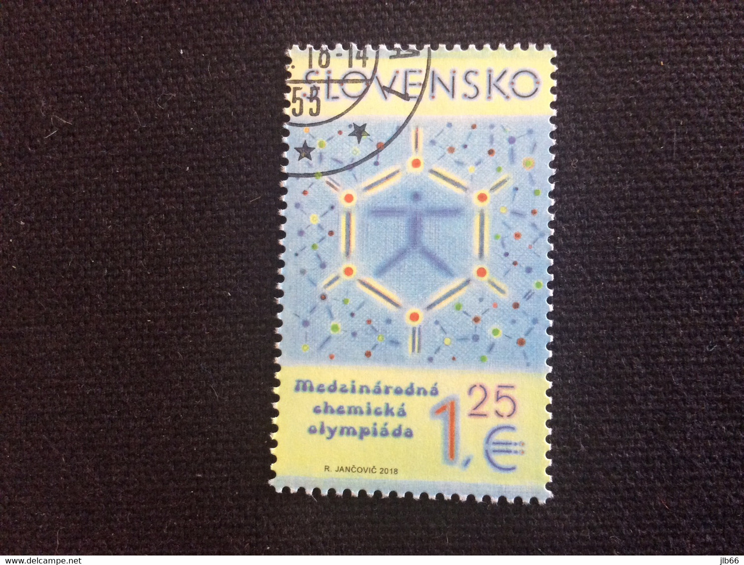 SK 2018 YT 744  Oblitéré 50° Olympiade De La Chimie Symbole Noyau De Benzène - Usados