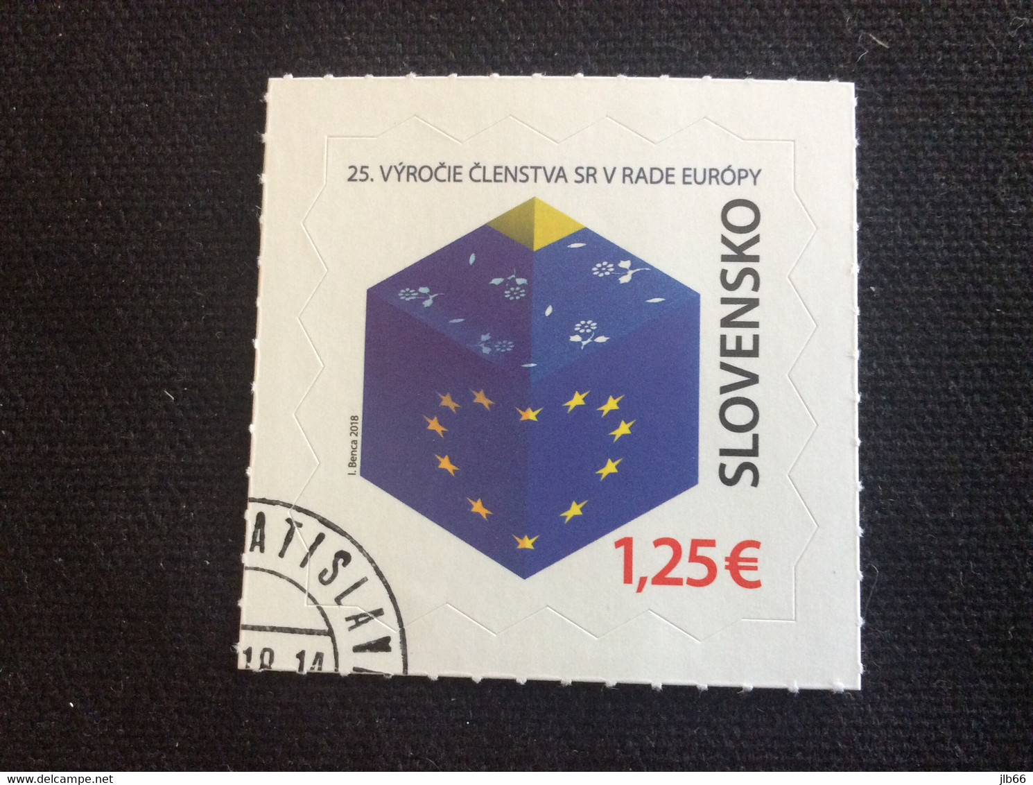 SK 2018 YT 746 Oblitéré 25 Ans De L’adhésion Au Conseil De L’Europe - Used Stamps