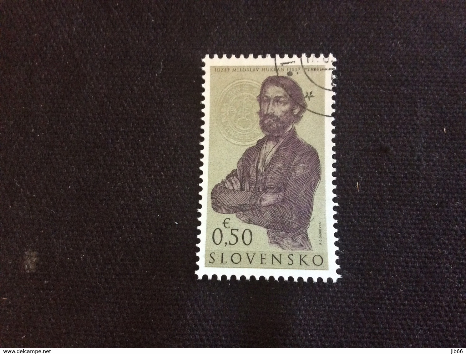 SK 2017 Yvert 710 Oblitéré Bicentenaire De Jozef M Hurban, Nationaliste Slovaque (1817-1888) - Used Stamps