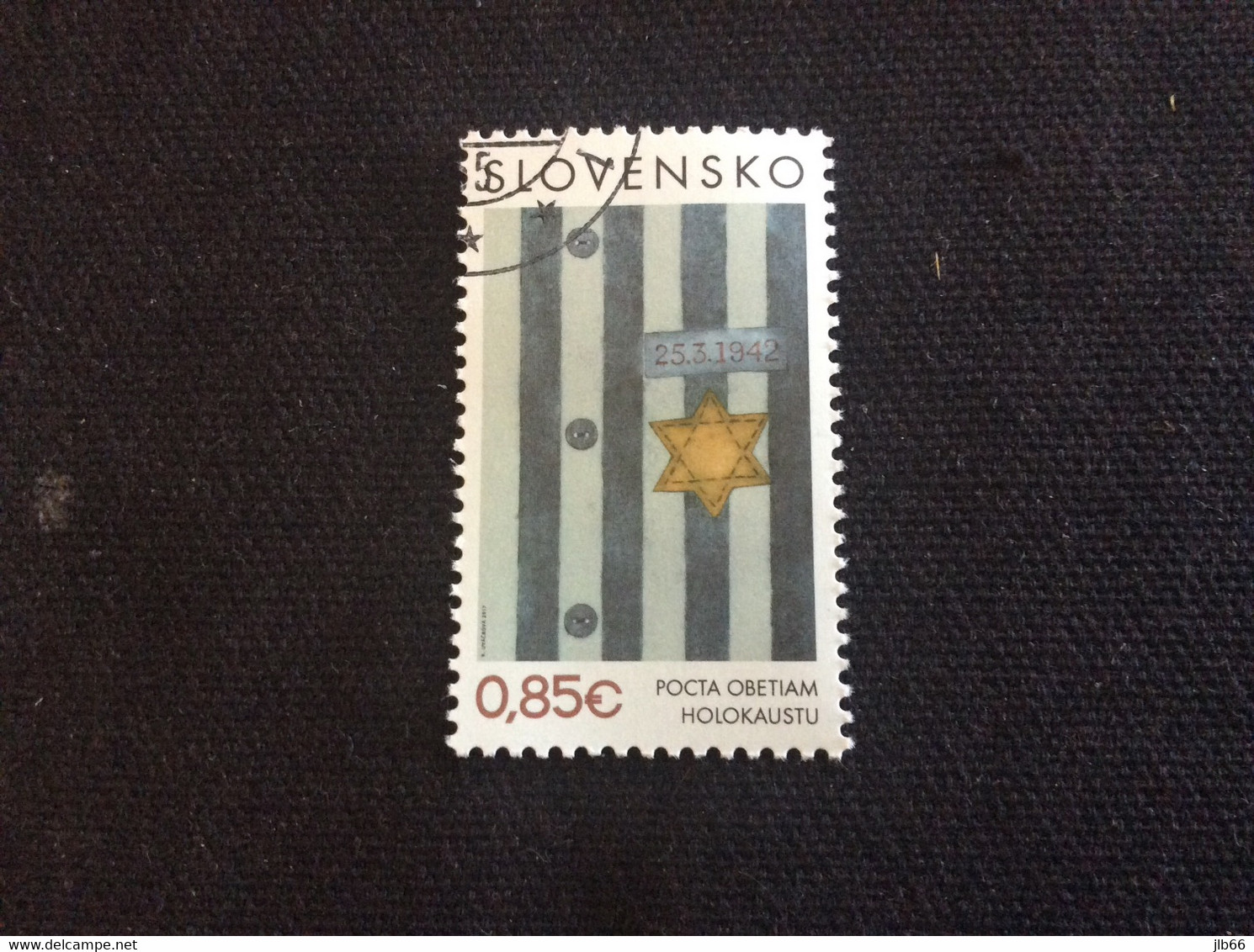 SK 2017 YT 713 Oblitéré Hommage Aux Victimes De L'holocauste Étoile Jaune De David - Used Stamps