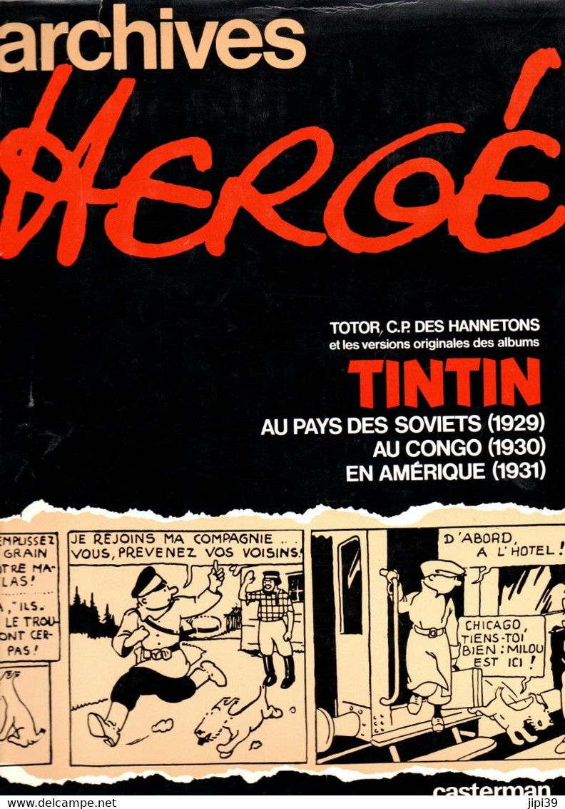 PORT OFFERT   :   Hergé   Archives Tome 1 - Hergé