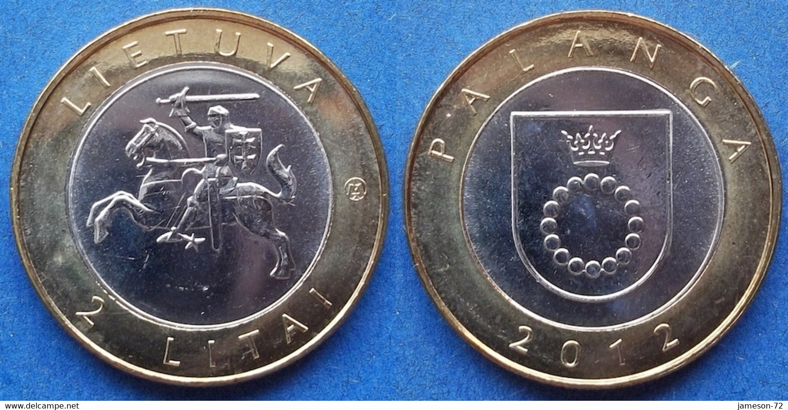 LITHUANIA - 2 Litai 2012 "Resorts - Palanga" KM# 186.1 Republic, Litas Currency (1991-2014) - Edelweiss Coins - Litouwen