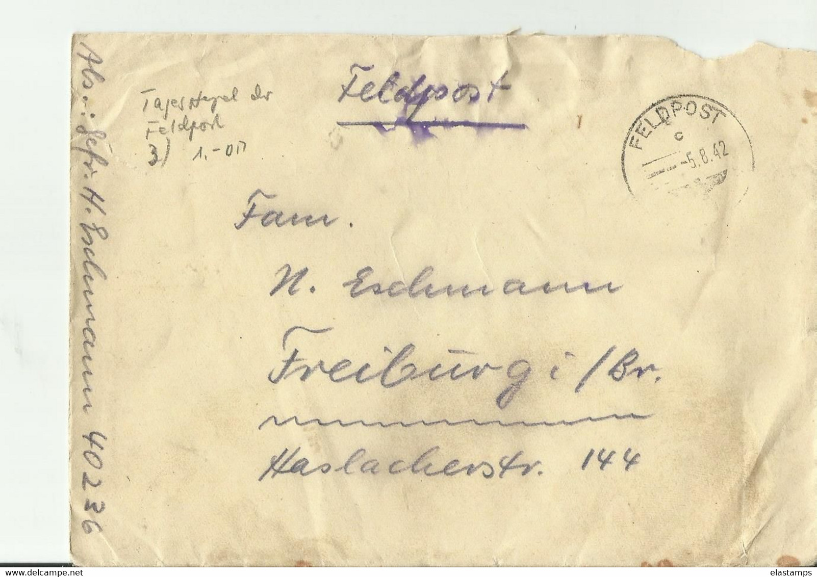 DR FELDPOST CV1942 - Feldpost 2e Wereldoorlog