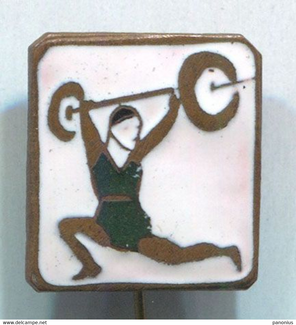 WEIGHTLIFTING - Hungary, Enamel, Vintage Pin, Badge, Abzeichen - Haltérophilie