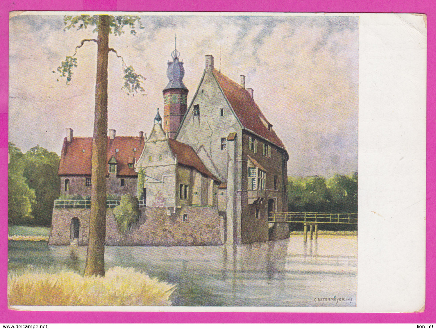 277206 / Germany Painter Art Carl Determeyer - Wasserburgen Des Münsterlandes - Burg Vischering - Lüdinghausen PC - Lüdinghausen