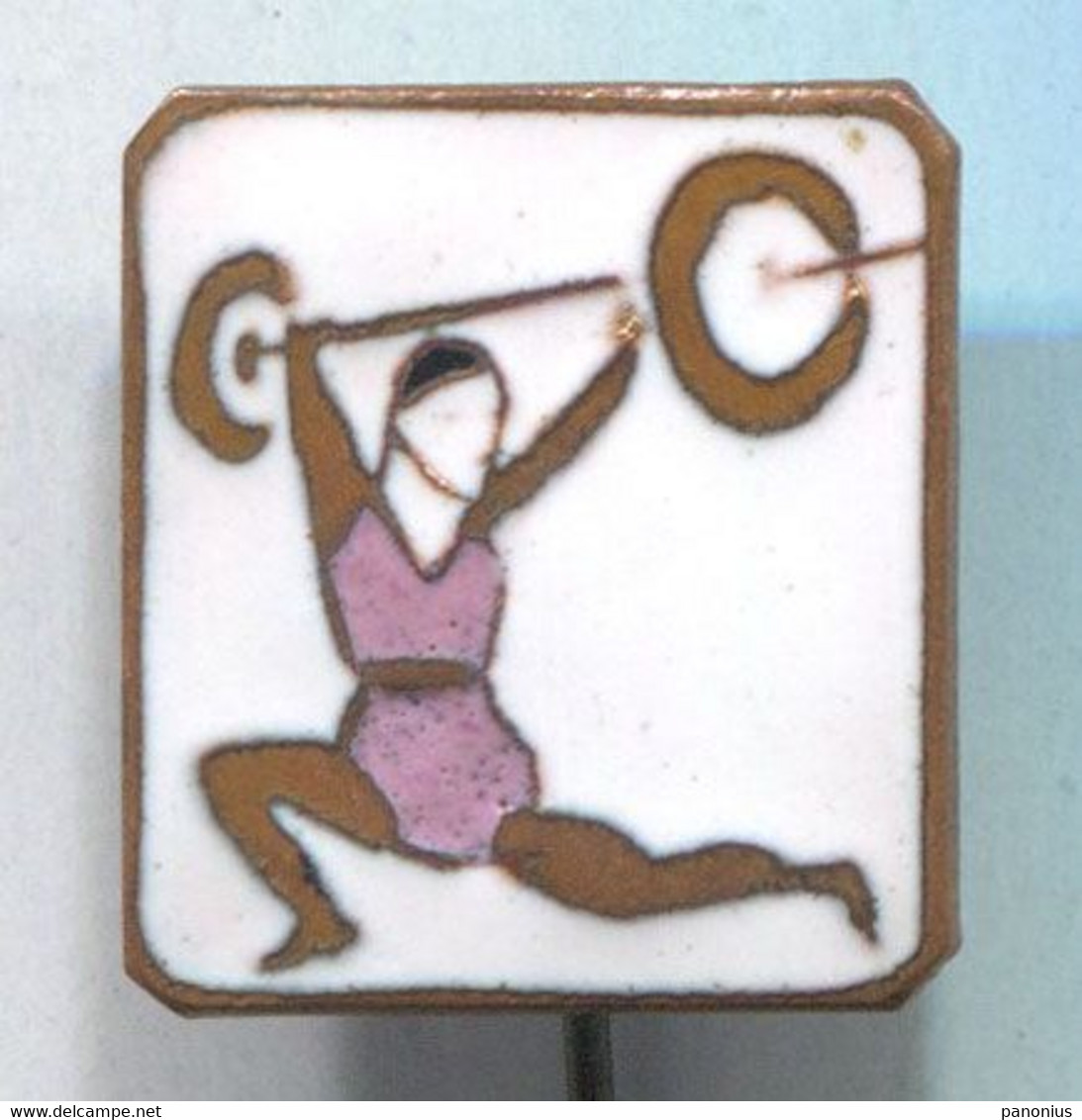 WEIGHTLIFTING - Hungary, Enamel, Vintage Pin, Badge, Abzeichen - Halterofilia