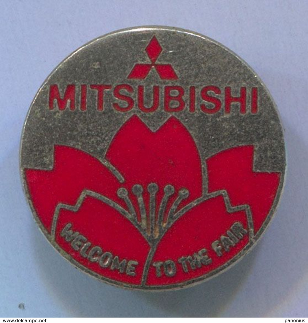 MITSUBISHI - Car, Auto, Automotive, Enamel, Vintage Pin, Badge, Abzeichen - Mitsubishi