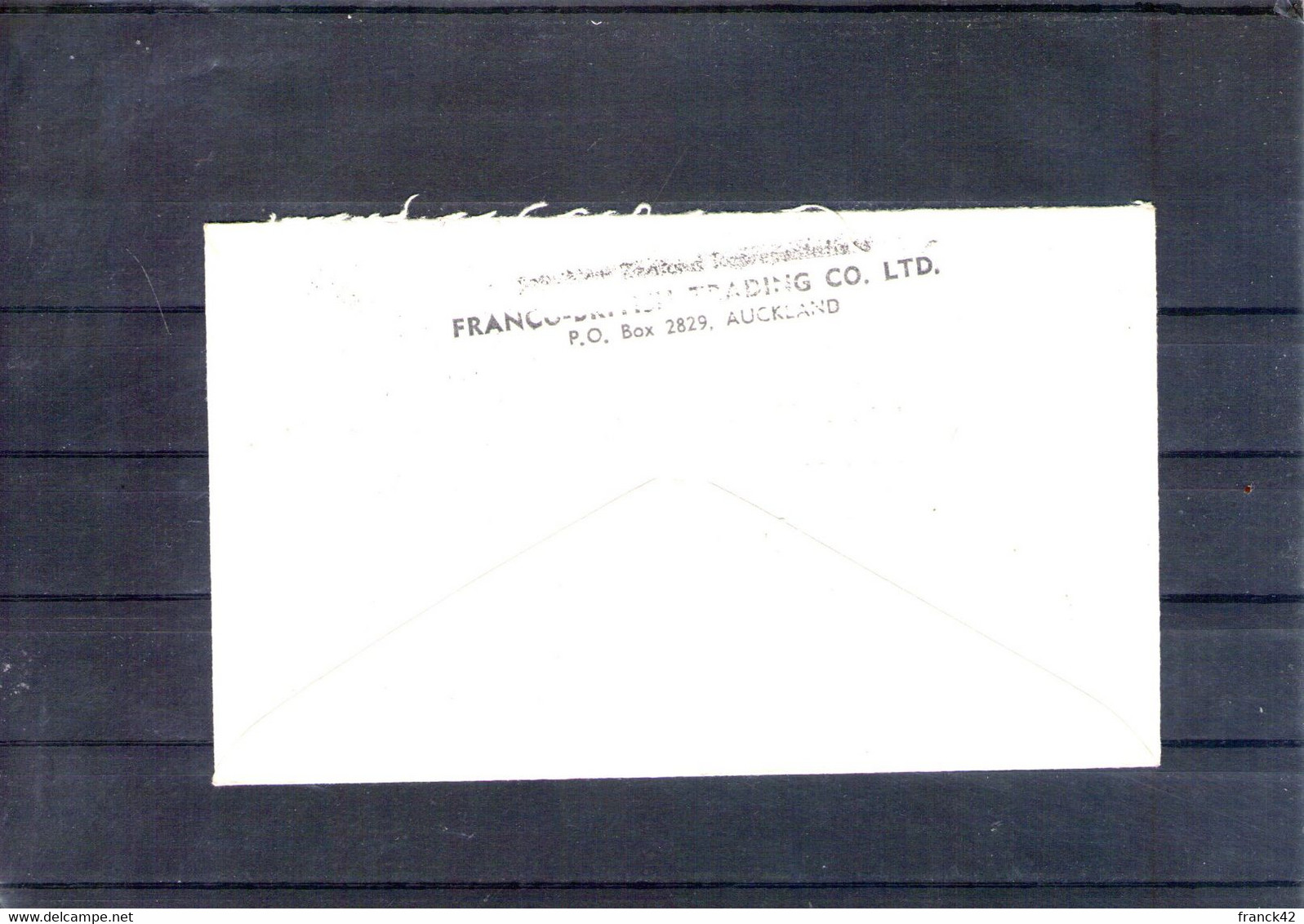 Nouvelle Zélande. Enveloppe. Aukland-paris. 1952 - Cartas & Documentos