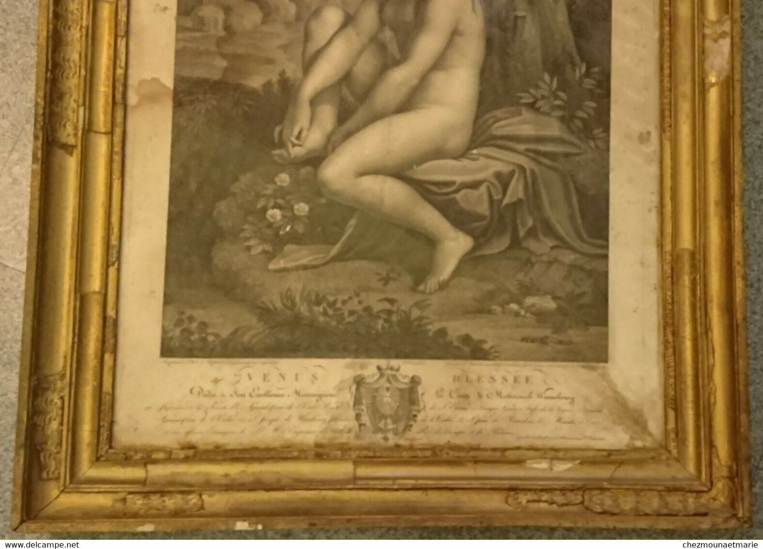 18ème VENUS BLESSEE ESTAMPE - GRAVEUR PIERRE AUDOUIN - DE METTERNICH - Prints & Engravings