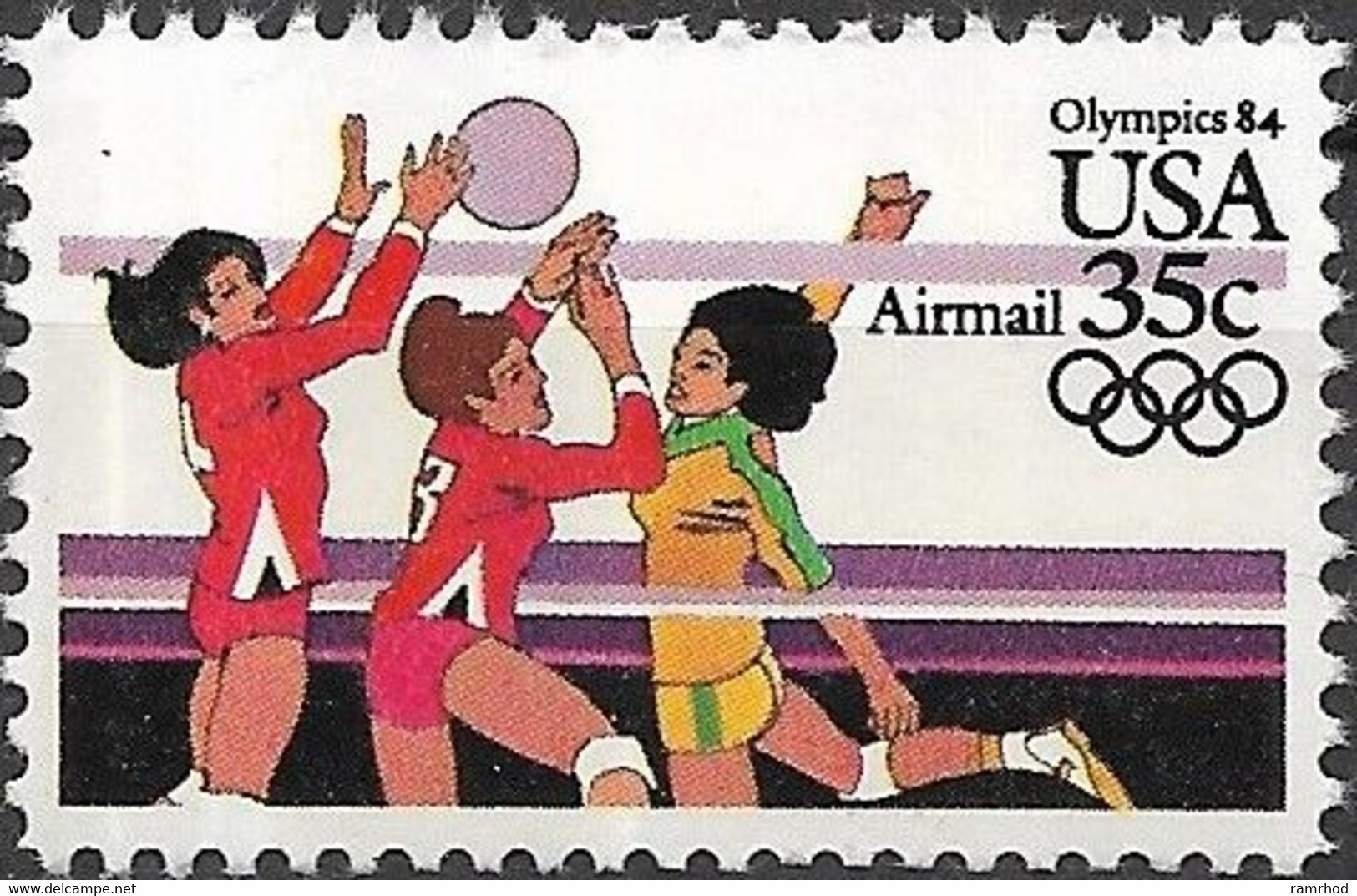 USA 1983 Air. Olympic Games, Los Angeles -  35c. - Volleyball MNH - 3b. 1961-... Nuevos