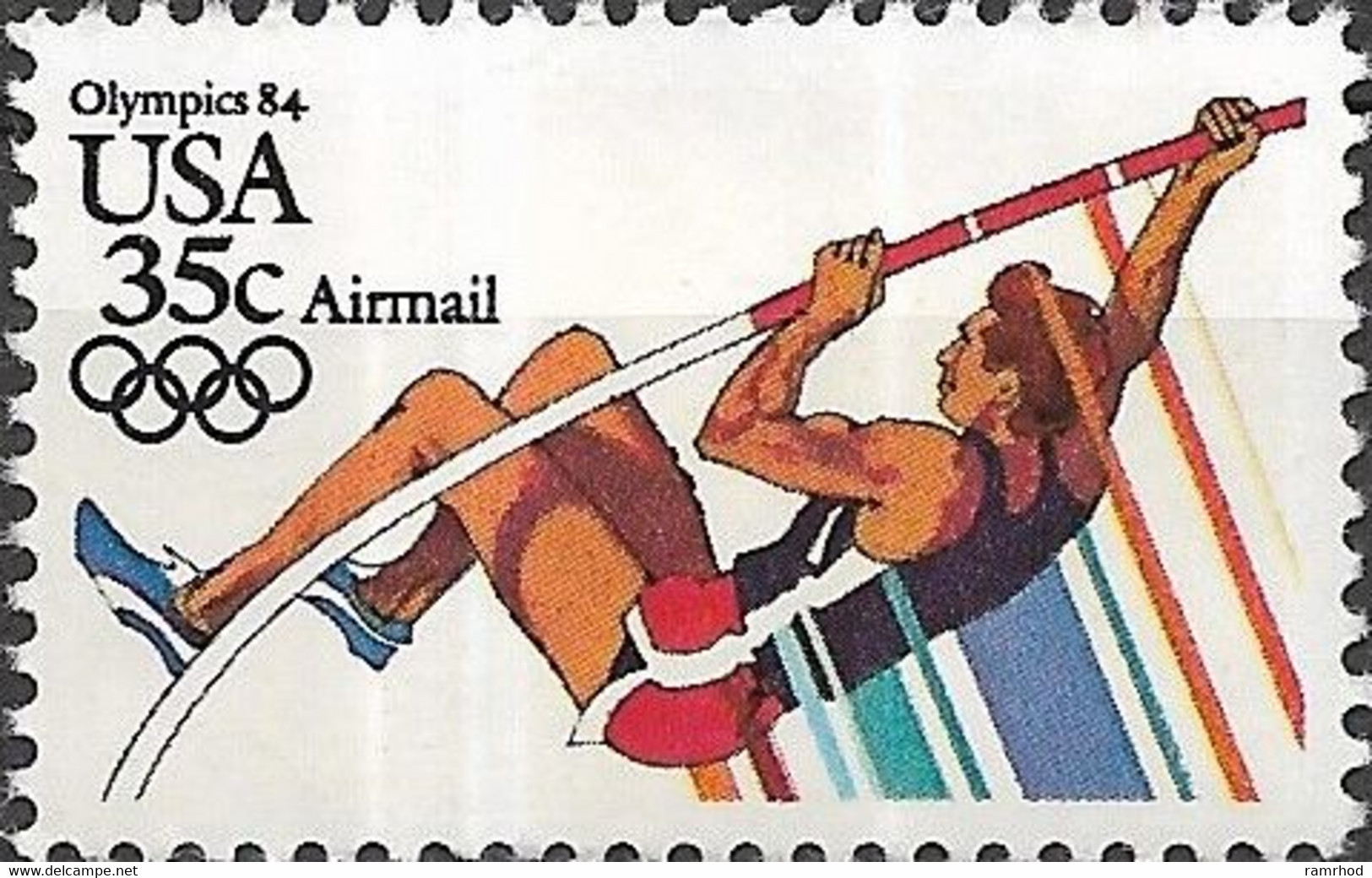 USA 1983 Air. Olympic Games, Los Angeles -  35c. - Pole Vault MNH - 3b. 1961-... Nuovi