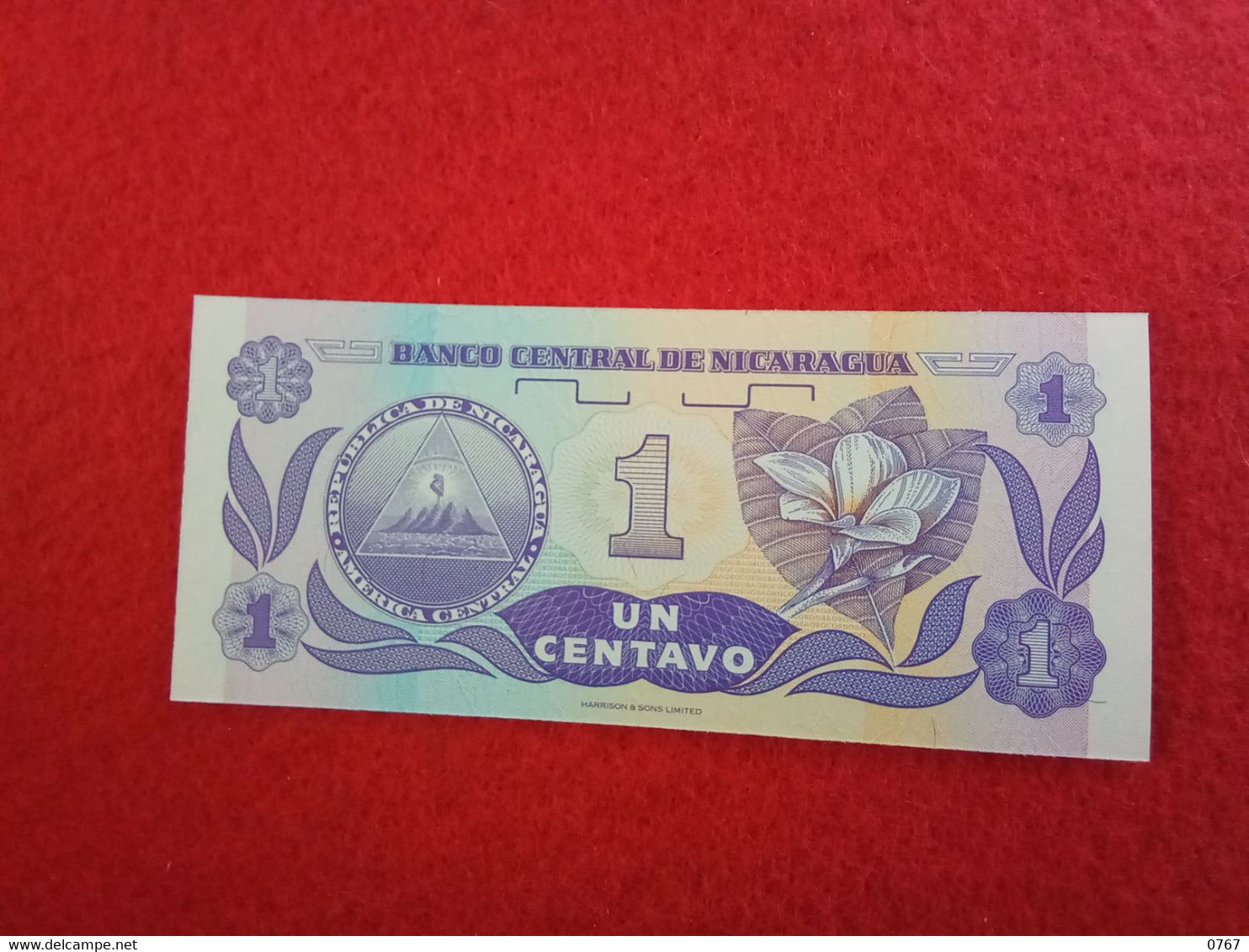 Ancien Billet NICARAGUA 1 CENTAVO 1991 (bazarcollect28) - Nicaragua