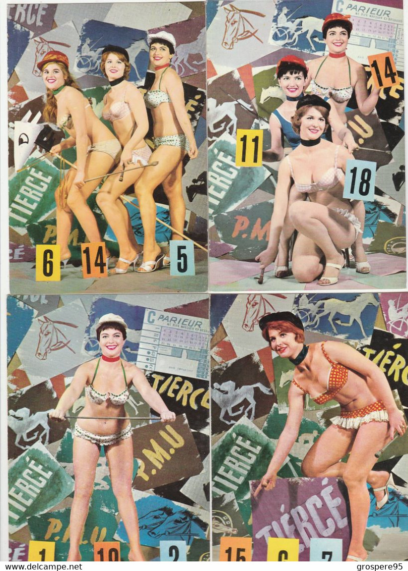 PIN UPS EDITIONS LYNA SERIE N°101+104+105+? PARIEUR TIERCE - Pin-Ups