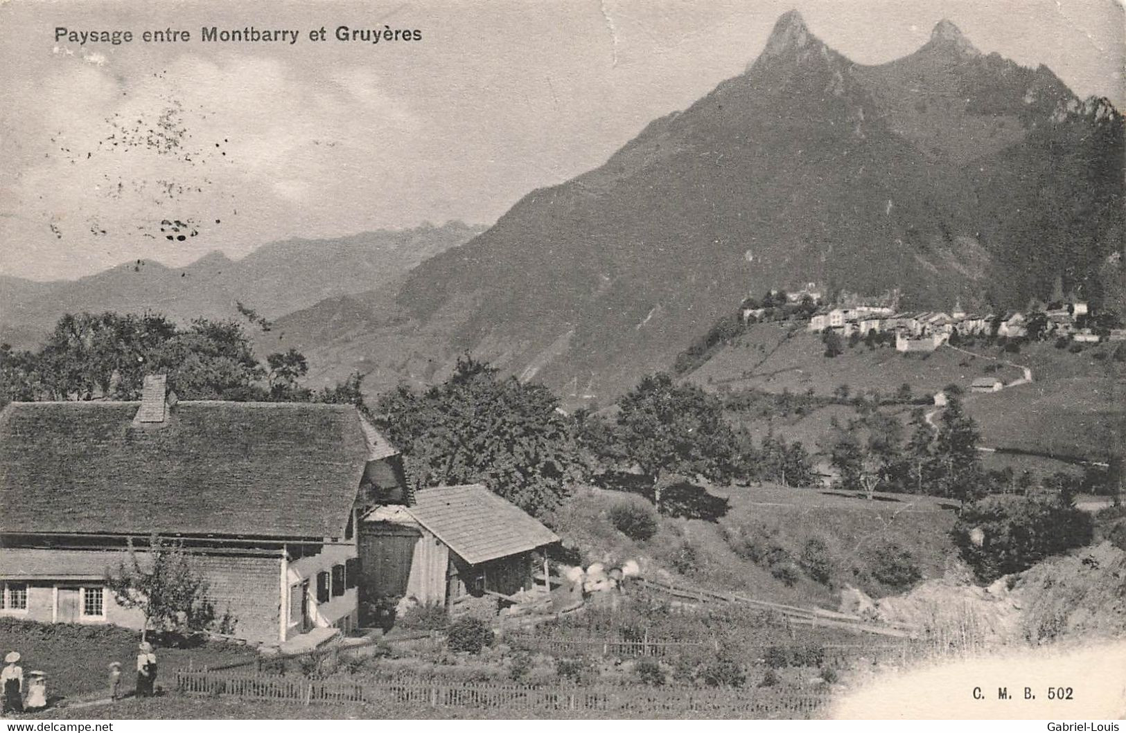 Paysage Entre Montbarry Et Gruyères 1909 - Gruyères