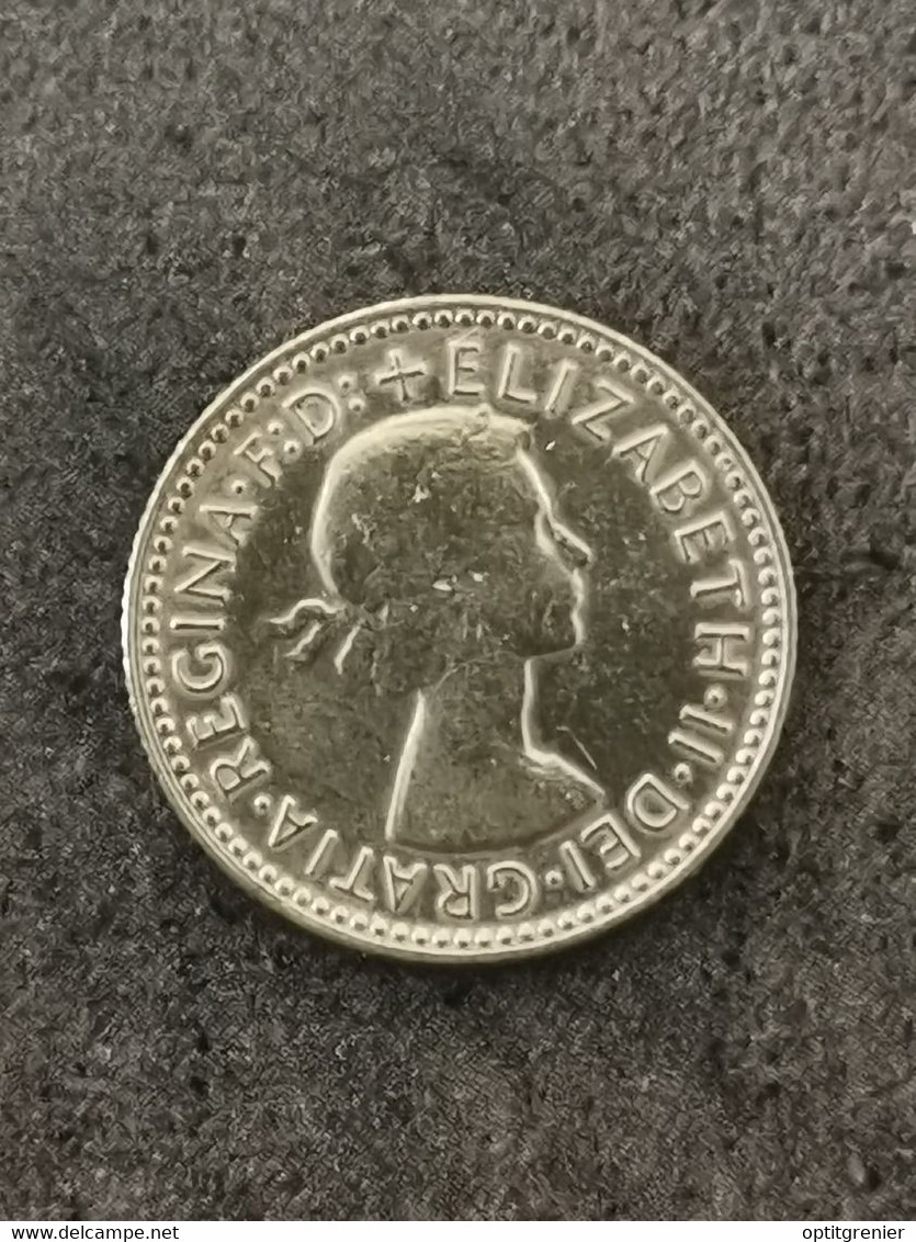 6 PENCE ELIZABETH II 1960 ARGENT AUSTRALIE / AUSTRALIA SILVER - Sixpence