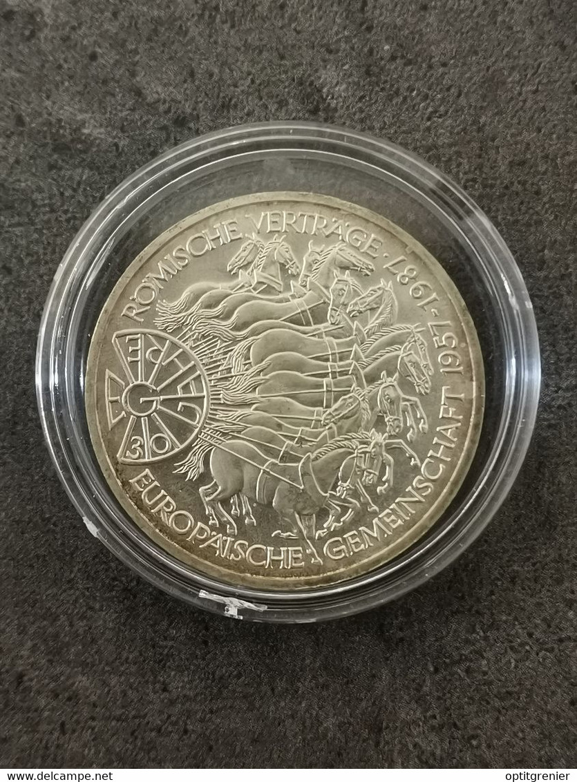 10 DEUTSCHE MARK 1987 G ARGENT ALLEMAGNE / DEUTSCHLAND SILVER / CAPSULE - Verzamelingen