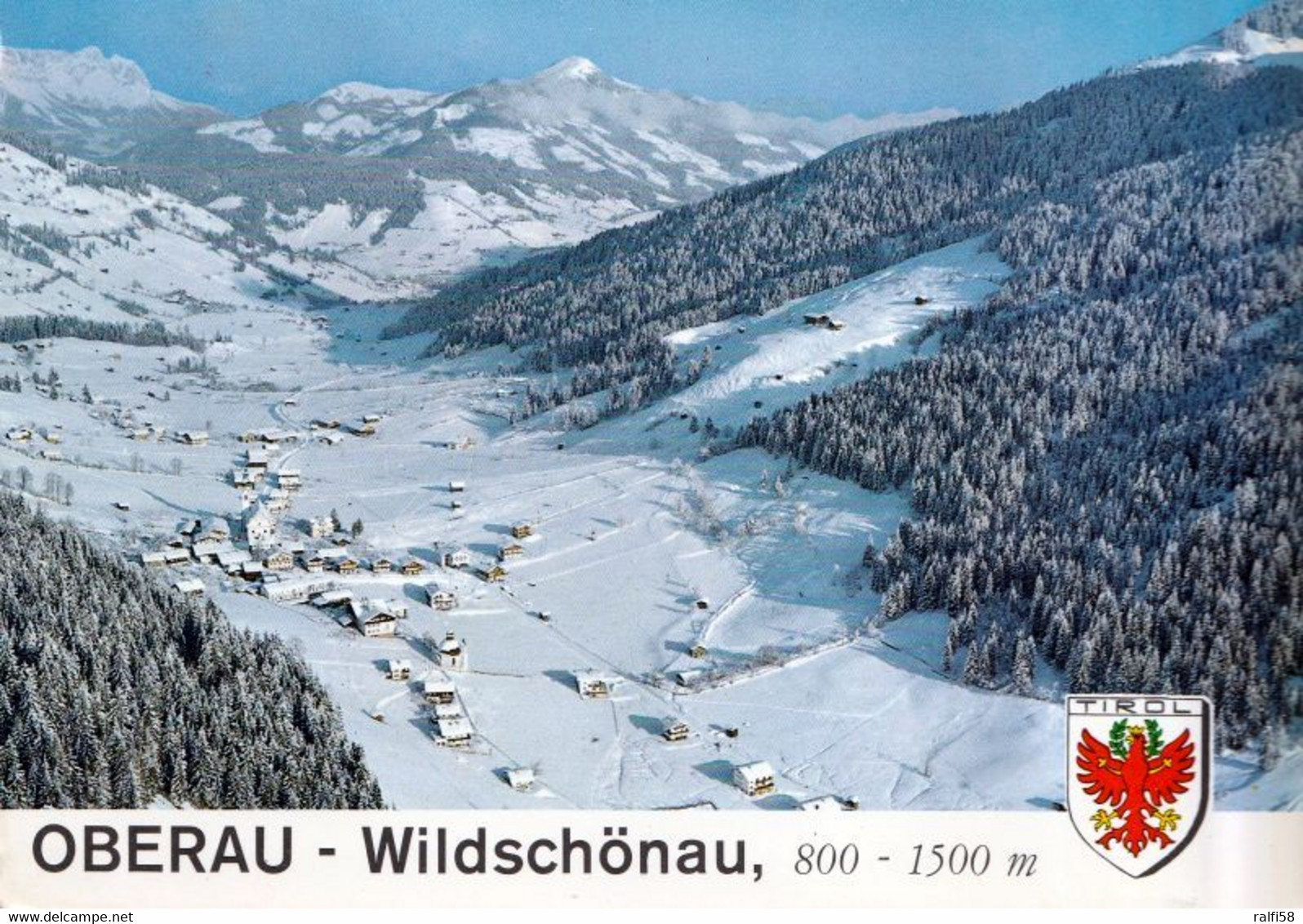 1 AK Österreich / Tirol * Blick Auf Oberau - Wildschönau - Luftbildaufnahme * - Wildschönau