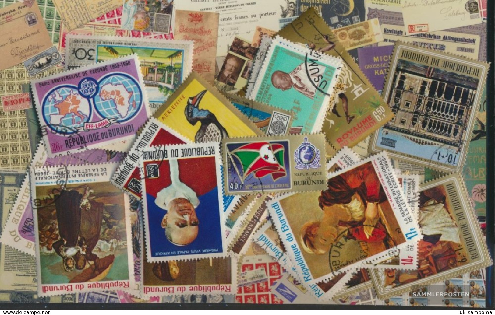 Burundi 50 Different Stamps - Collections