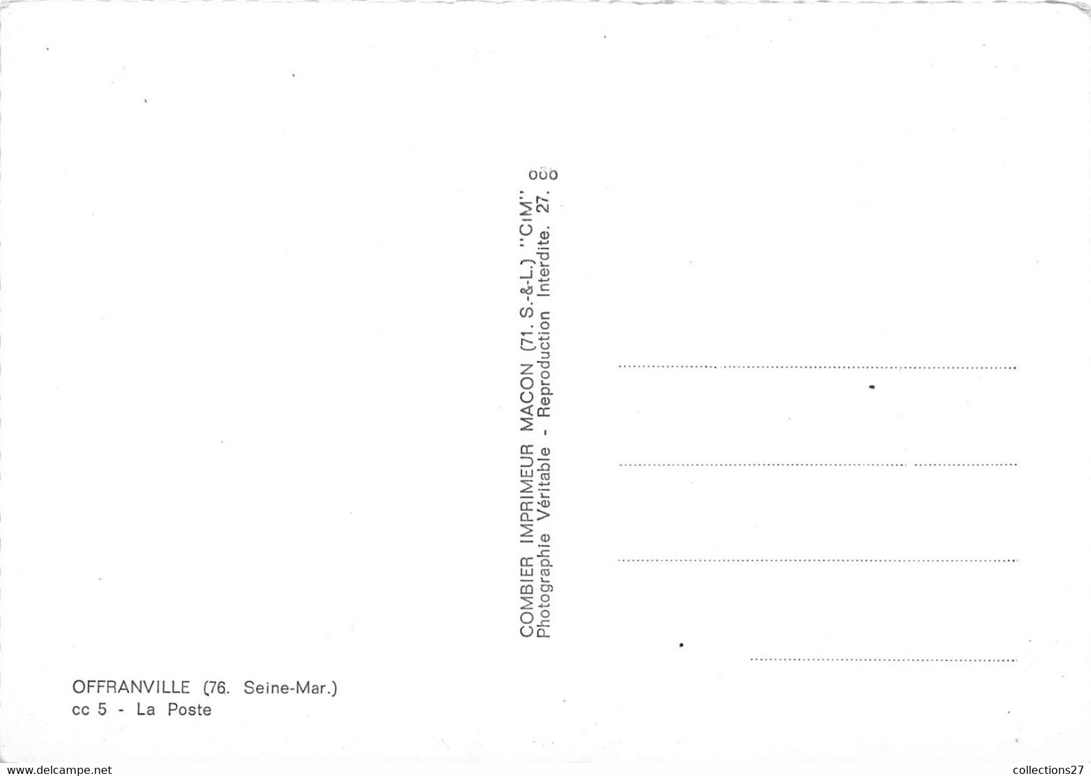 76-OFFRANVILLE- LA POSTE - Offranville