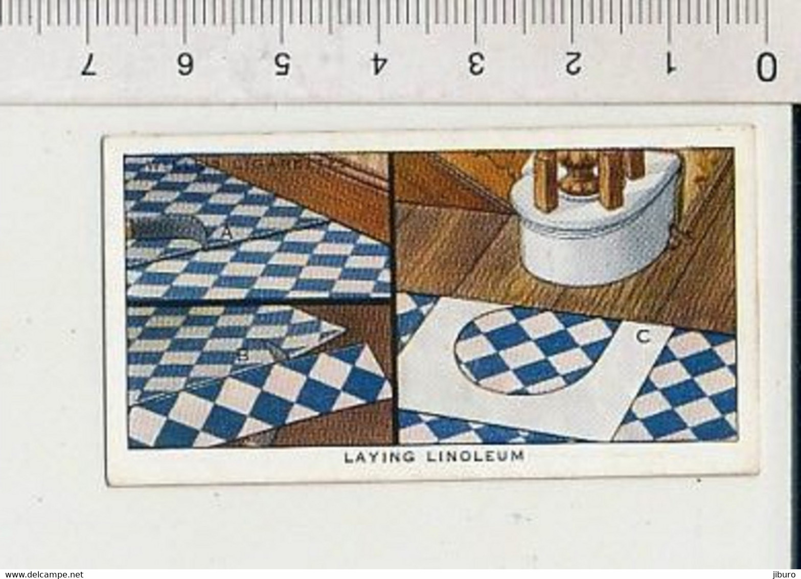 Laying Pose Du Linoleum Bricolage Maison Couteau Cutter Household Hints Wills Cigarettes 88/11 - Wills