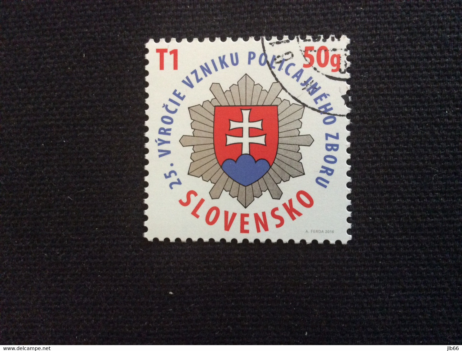 Slovaquie 2016 Oblitéré YT 681 25° Anniversaire Des Forces De POLICE Slovaques - Used Stamps