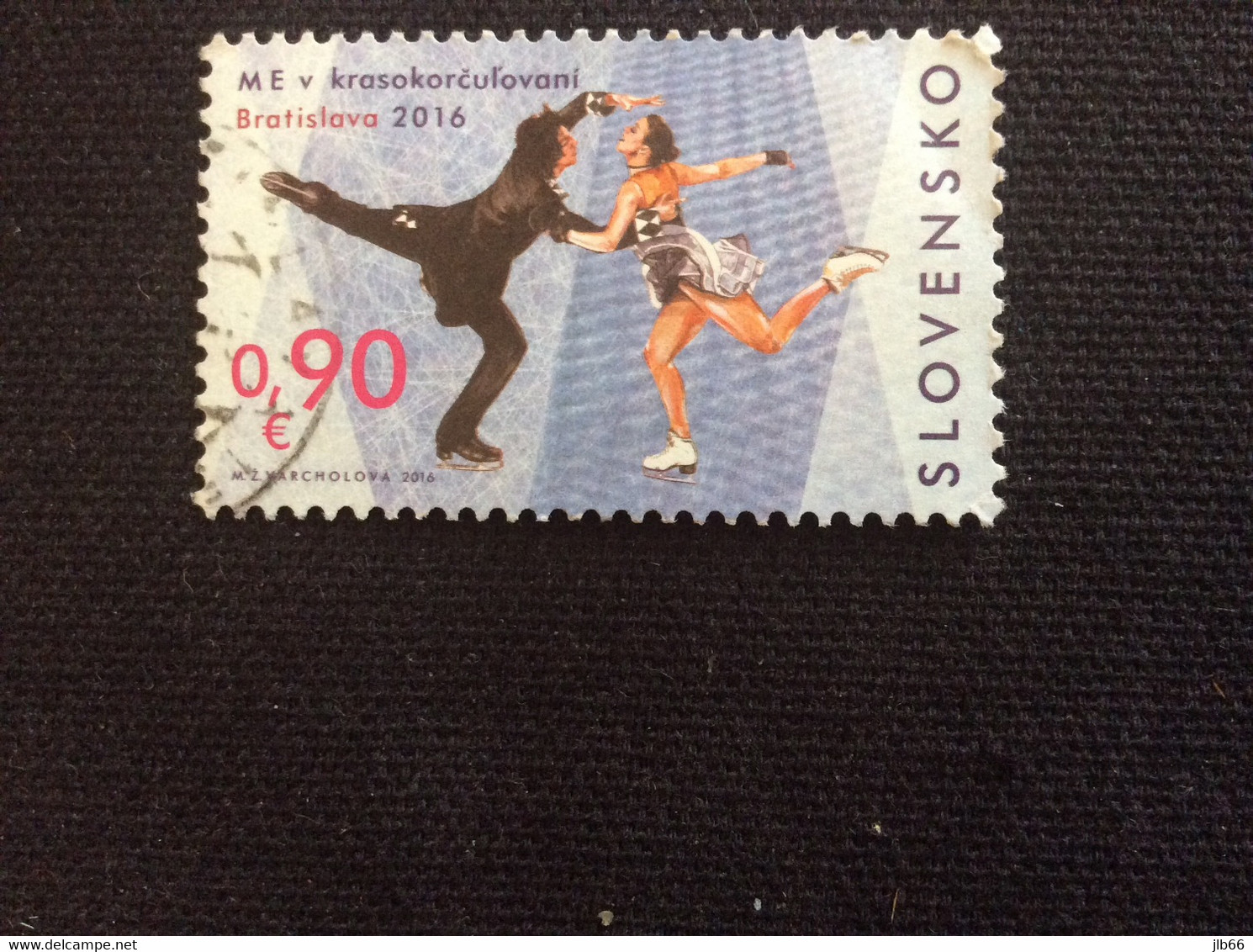 Slovaquie 2016 Oblitéré YT 682 Championnat D' Europe De Patinage Artistique - Used Stamps