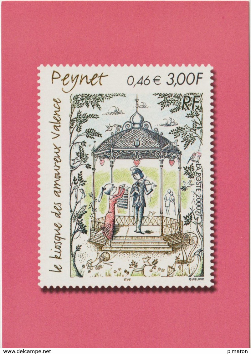 CPA Illustrateur  Peynet ; Le Kiosque Des Amoureux Valence     Format 10,5 X15 - Peynet
