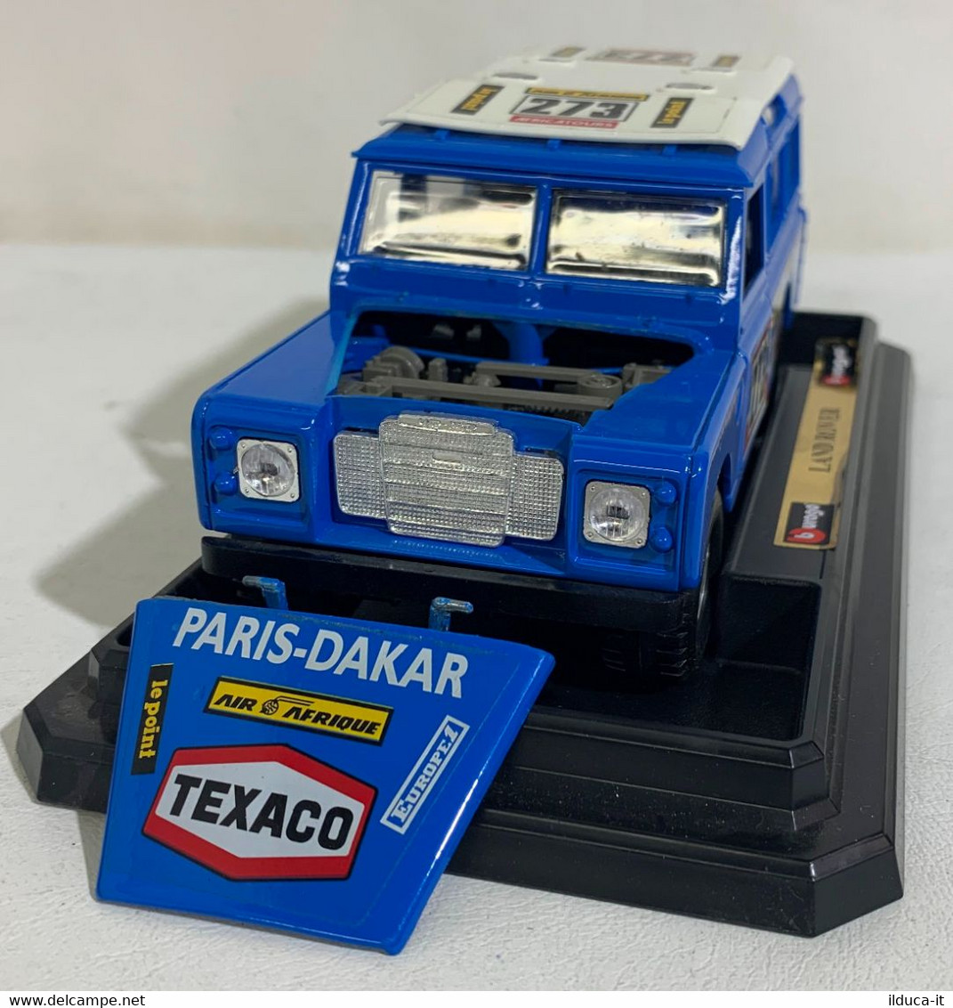 I105853 BURAGO 1/25 - Land Rover Paris-Dakar Texaco- Cod. 15067 - Burago