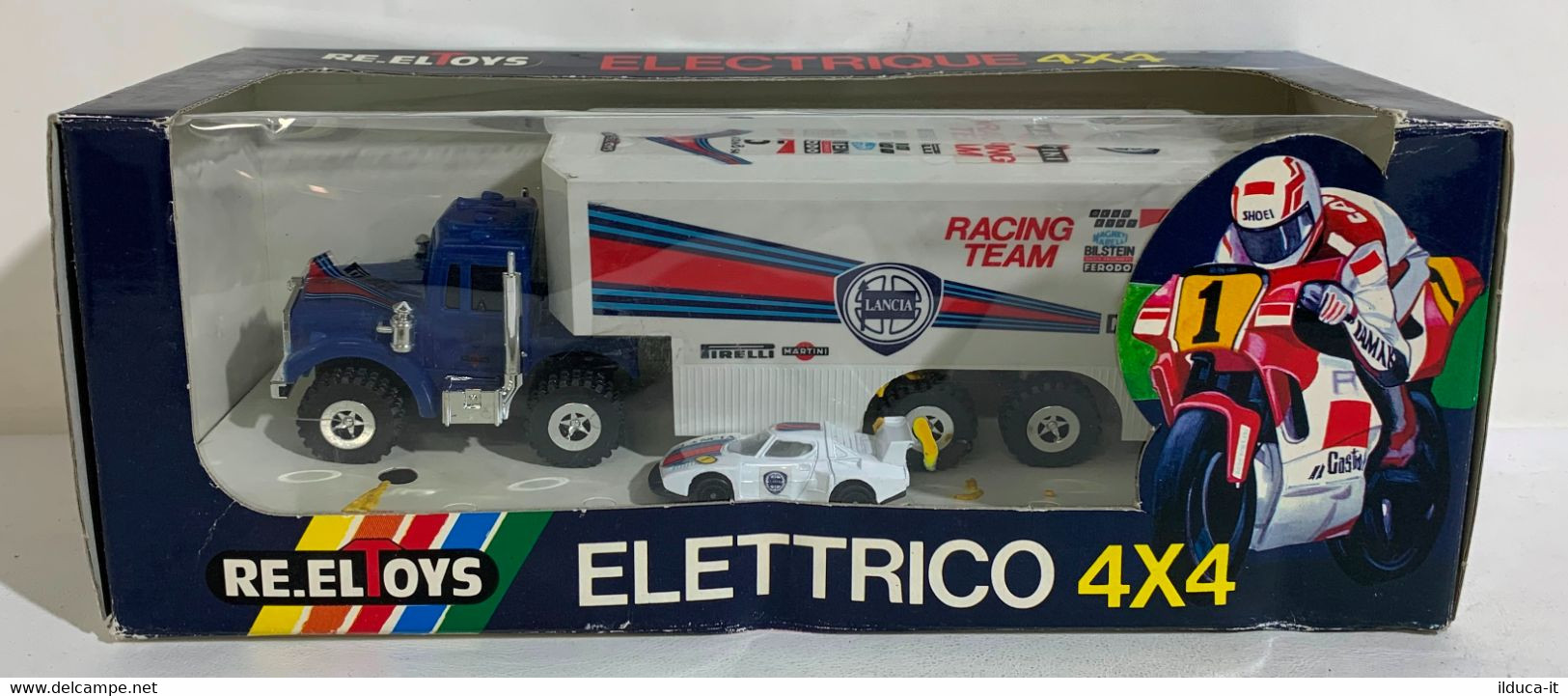 I105866 Re.El Toys - Elettrico 4x4 - Lancia Racing Team PIrelli - Camion + Auto - Camiones, Buses Y Construcción