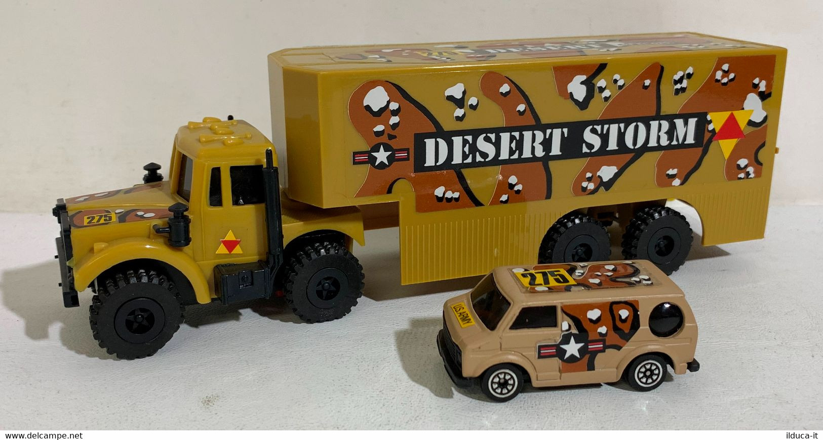 I105867 Re.El Toys - Elettrico 4x4 - U.S. Army Desert Storm - Camion + Furgone - Autocarri, Autobus E Costruzione