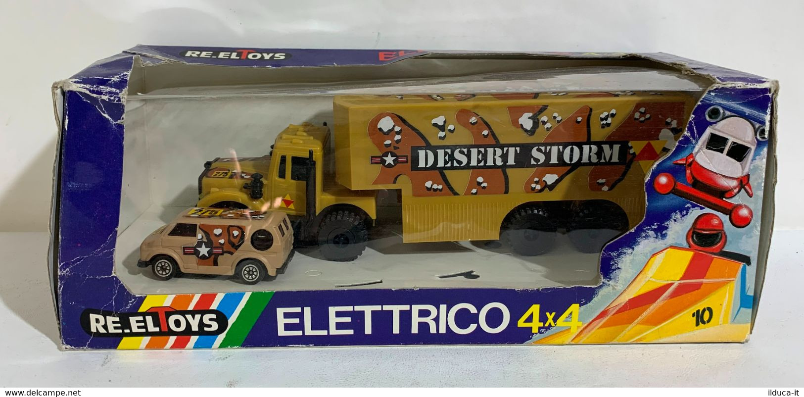 I105867 Re.El Toys - Elettrico 4x4 - U.S. Army Desert Storm - Camion + Furgone - Autocarri, Autobus E Costruzione