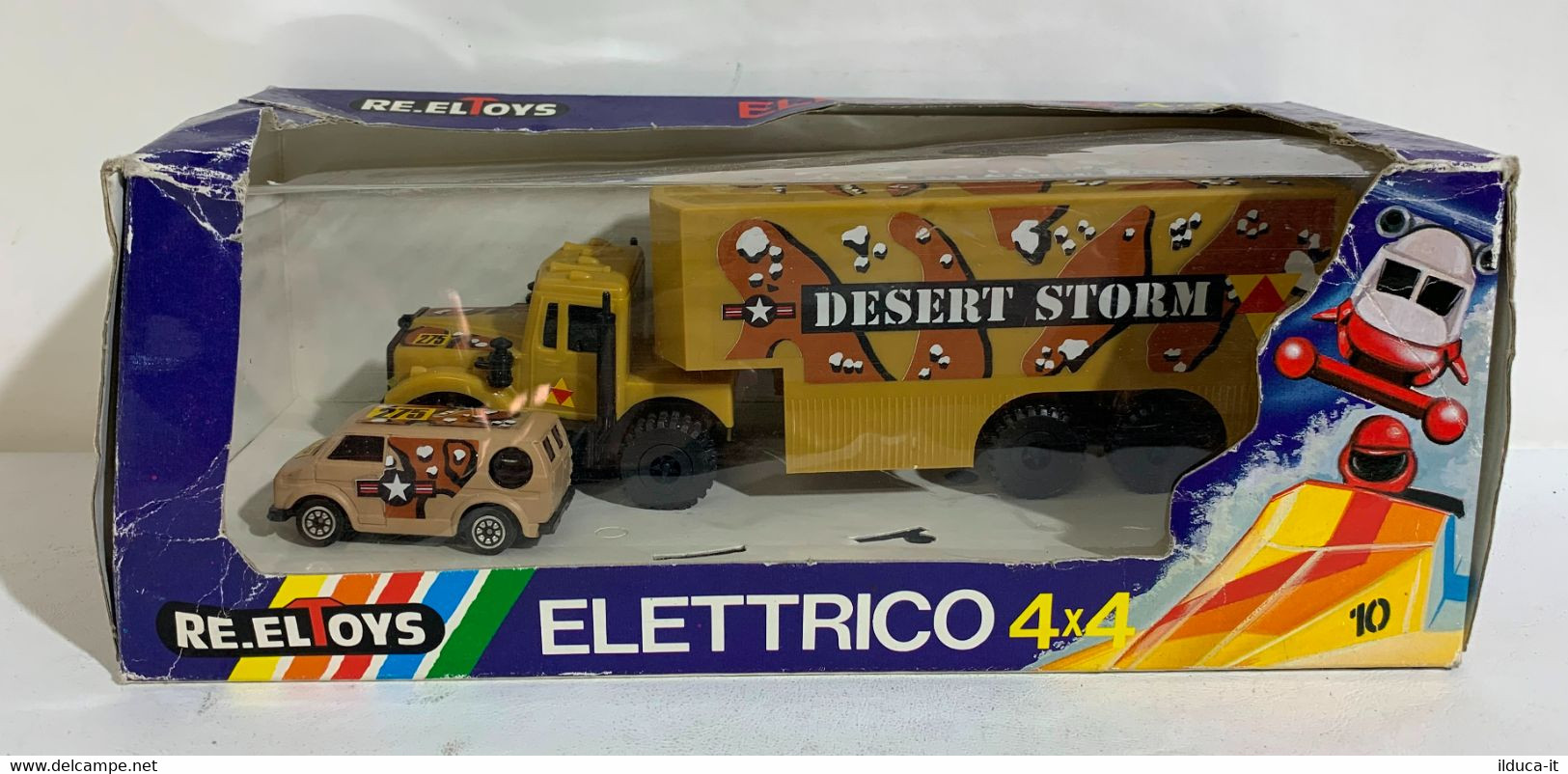 I105867 Re.El Toys - Elettrico 4x4 - U.S. Army Desert Storm - Camion + Furgone - Camions, Bus Et Construction