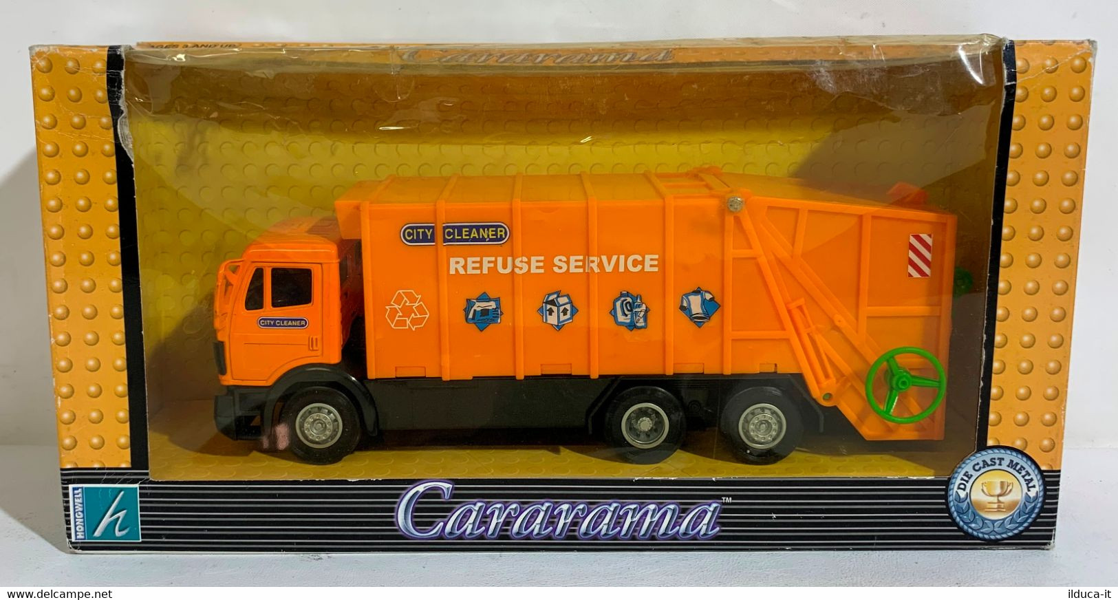 I105868 Cararama 1/40 - Mercedes Benz City Cleaner Refuse Service - Cod. 290-32 - Trucks, Buses & Construction
