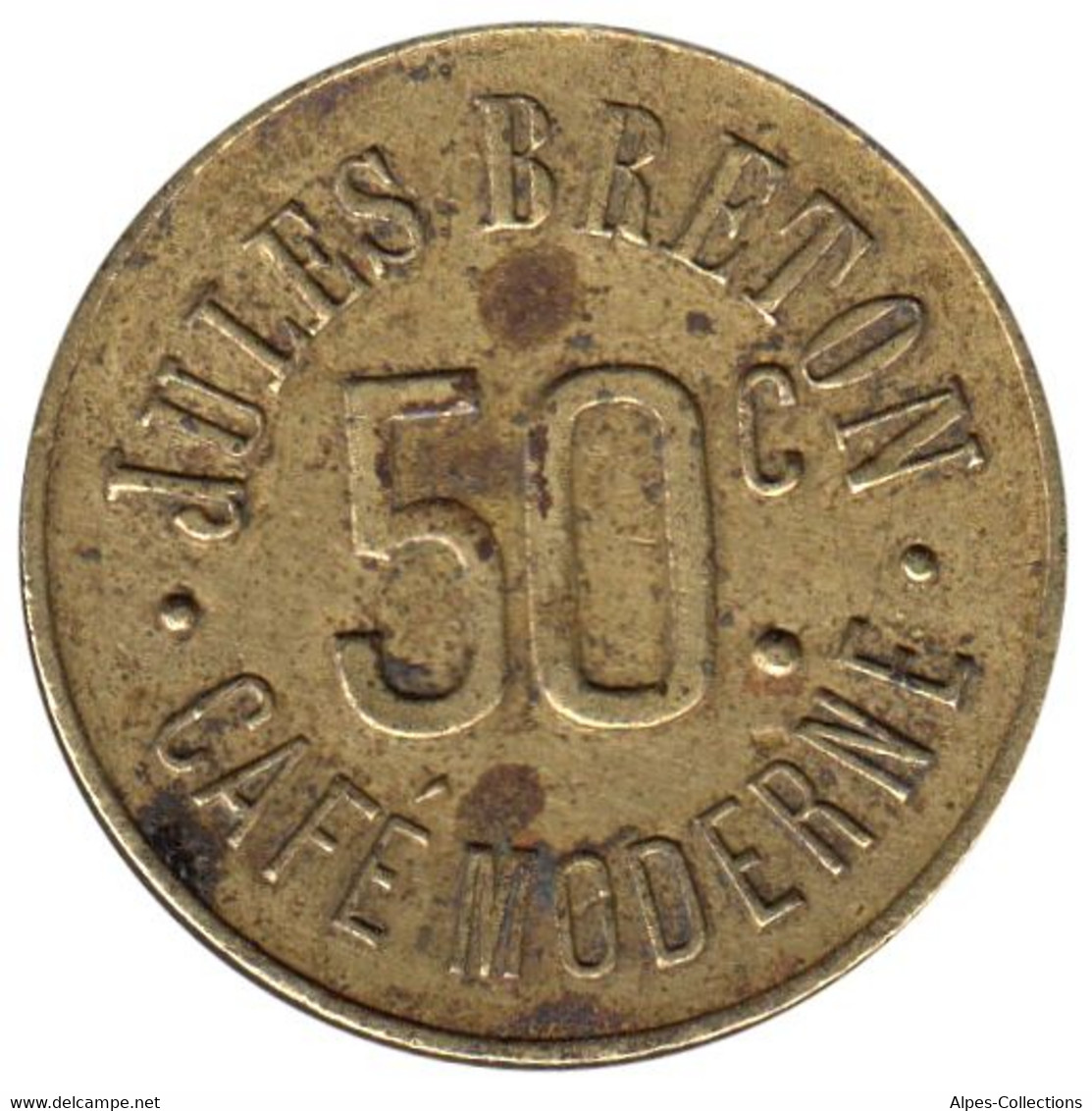 MONTLUCON - NR01 - Monnaie De Nécessité - 50 Centimes - Café Moderne - Monétaires / De Nécessité