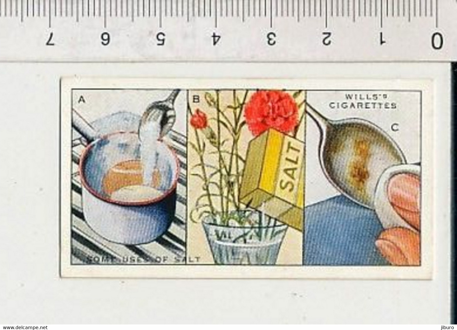 Usage Du Sel Boite De Sel Bouquet Fleurs Oeillets ? Some Uses Of Salt Eggs-spoons Household Hints Wills Cigarettes 88/11 - Wills