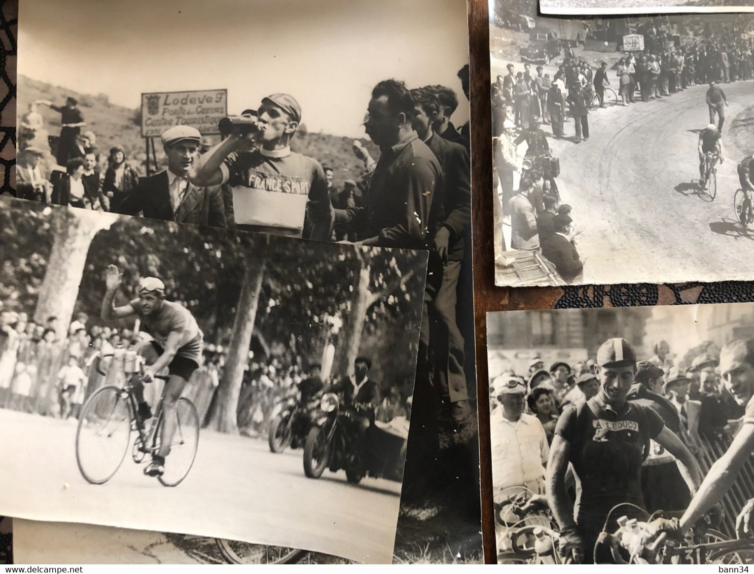 Lot De Photos Montpellier Hérault Arrivée étape Tour De France Cyclisme 1947 - Cyclisme