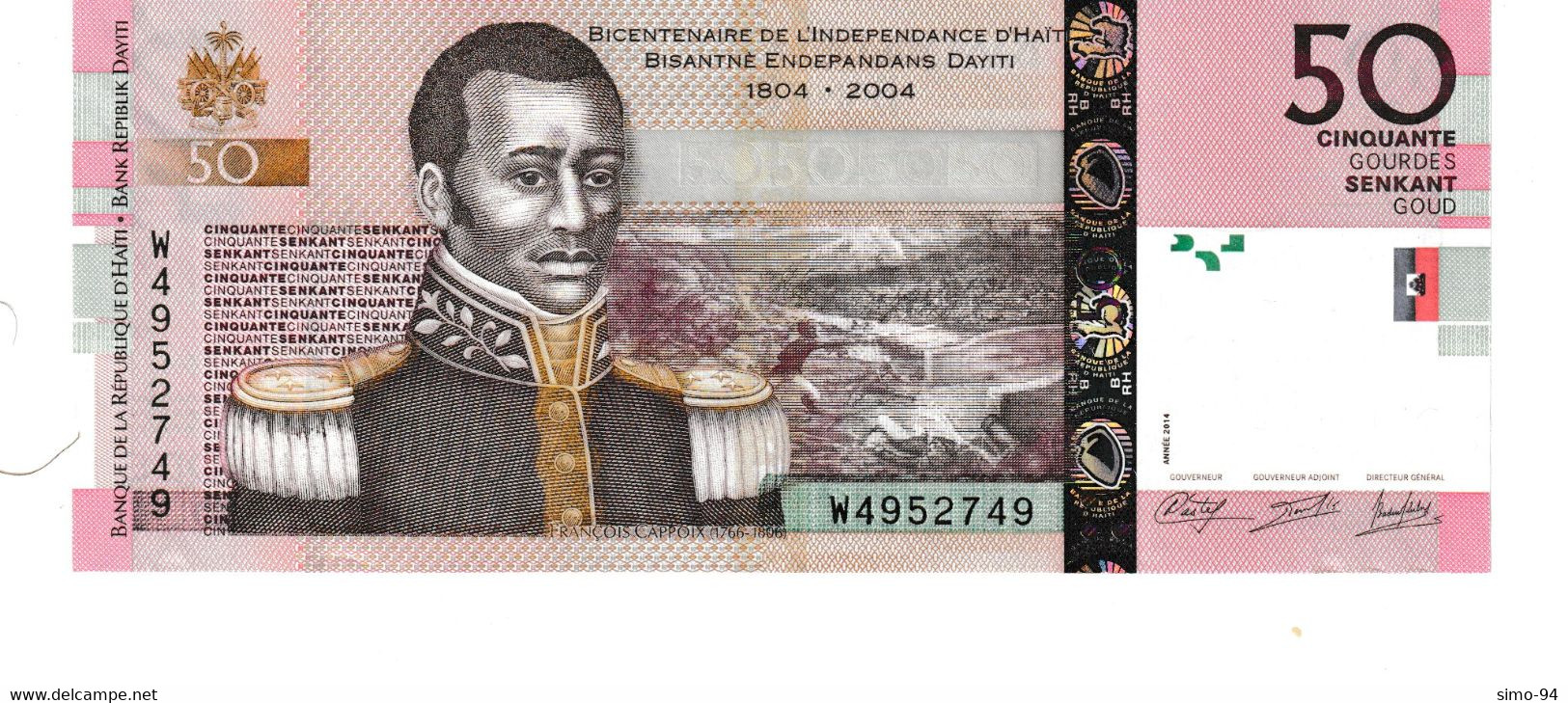 Haiti P.274e  50 Gourdes 2014  Unc - Haiti