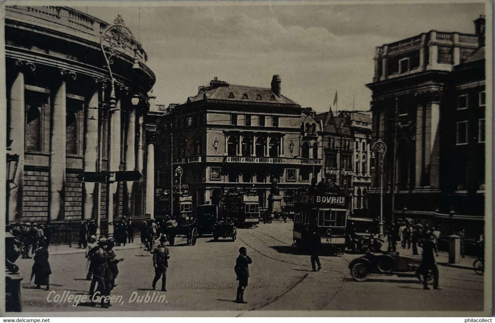 Ireland - Dublin // College Green With Tram 19?? Adres Side Company's Info Dutch - NL - Dublin