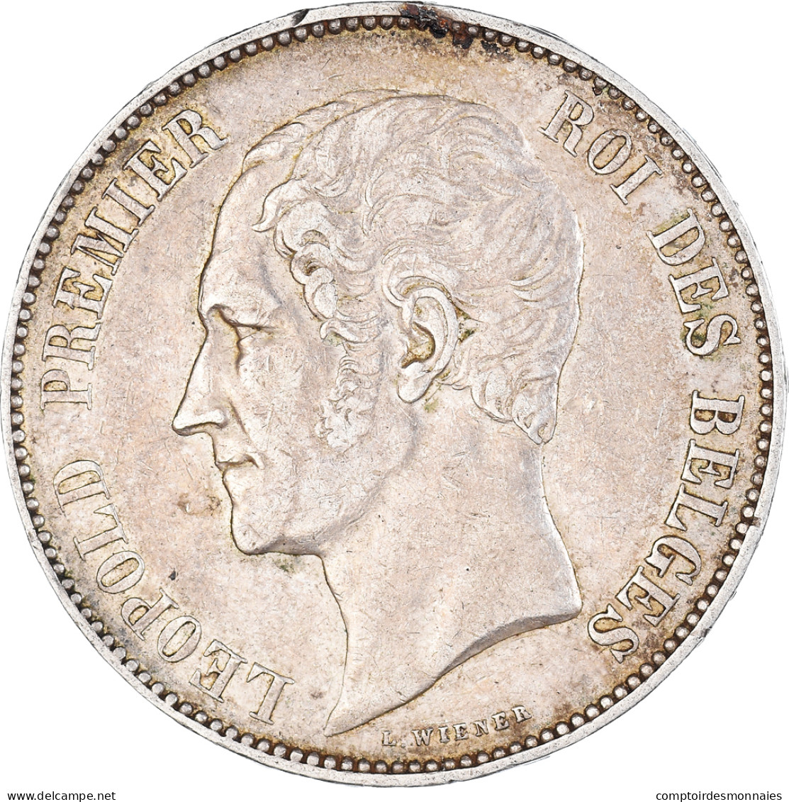 Monnaie, Belgique, Leopold I, 5 Francs, 5 Frank, 1851, TTB, Argent, KM:17 - 5 Francs