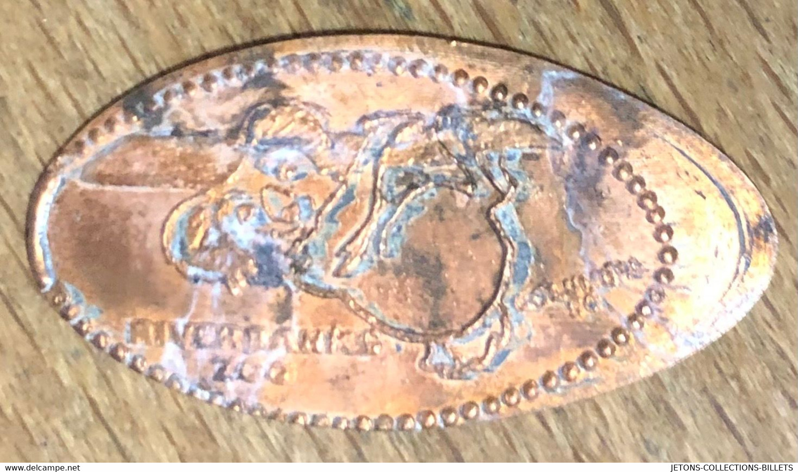 ÉTATS-UNIS USA RIVERBANKS ZOO COLUMBIA SC KOALA PIÈCE ÉCRASÉE PENNY ELONGATED COIN MEDAILLE TOURISTIQUE MEDALS TOKENS - Souvenirmunten (elongated Coins)