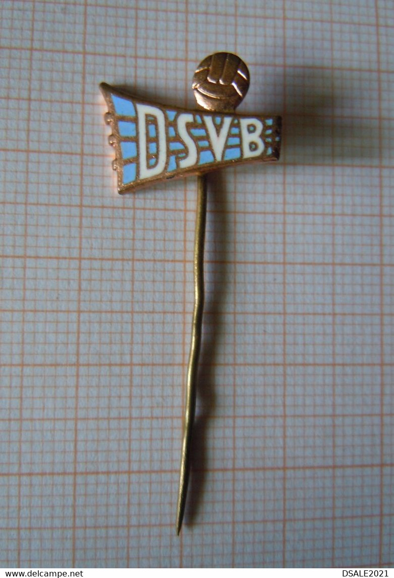 DDR GDR East Germany DSVB East German Volleyball Association Vintage Enamel Lapel Pin Badge Abzeichen (m1442) - Volleyball