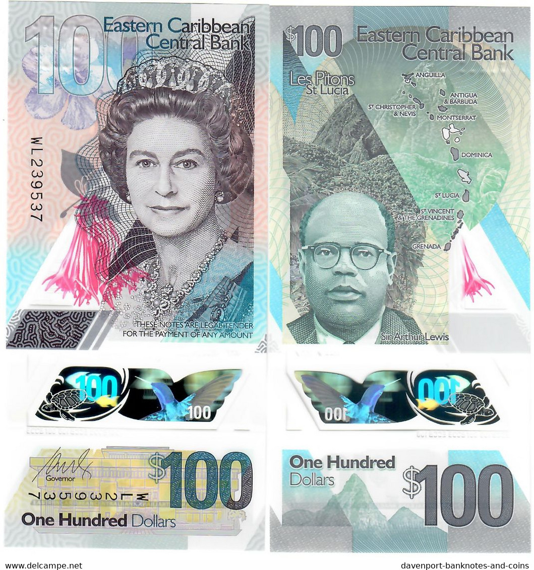 East Caribbean 100 Dollars 2019 UNC - Caraïbes Orientales